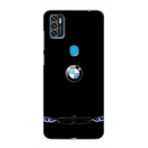Силиконовый бампер с картинкой машины на ZTE Blade A7s 2020 (Черный BMW)