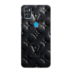 Текстурный Чехол Louis Vuitton для ЗТЕ Блейд А7с (2020) (Черный ЛВ)