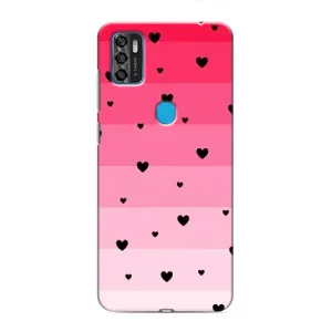 Чехлы с тематикой "Маленькие Сердечки" на ZTE Blade A7s 2020 (Чорные сердечки)