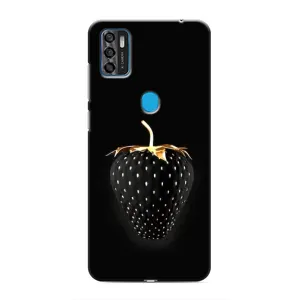 Чохол з зображенням смачної їжі для ZTE Blade A7s 2020 (Чорна полуниця)