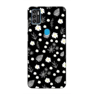 Чохли з тематикою "КВІТИ" на ZTE Blade A7s 2020 (цвітіння на чорному)