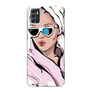 Чохол з картинкою Модні Дівчата ZTE Blade A7s 2020 (Дівчина в халаті)