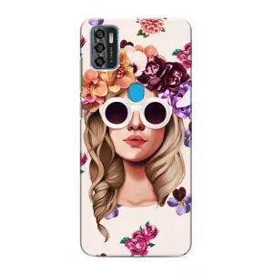 Чохол з картинкою Модні Дівчата ZTE Blade A7s 2020 (Дівчина в окулярах)