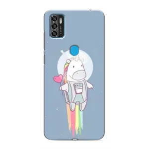 Чехол Unicorn на ZTE Blade A7s 2020 (Единорог космонавт)