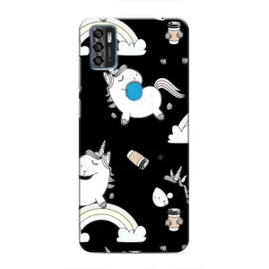 Чехол Unicorn на ZTE Blade A7s 2020 (Единорог с кофе)