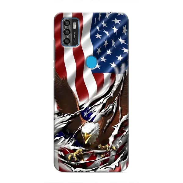 Чехол с рисунком «Флаг USA» для ZTE Blade A7s 2020 Чехол с рисунком «Флаг USA» для ZTE Blade A7s 2020