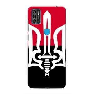 Чехлы УПА (Красно-Чёрный) на ZTE Blade A7s 2020 (Герб Украины)