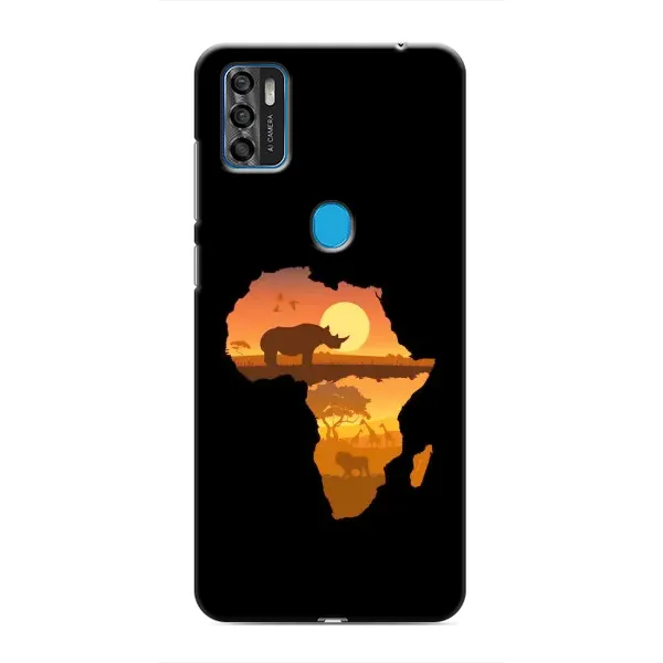 Чехол с рисунком «Карта» для ZTE Blade A7s 2020