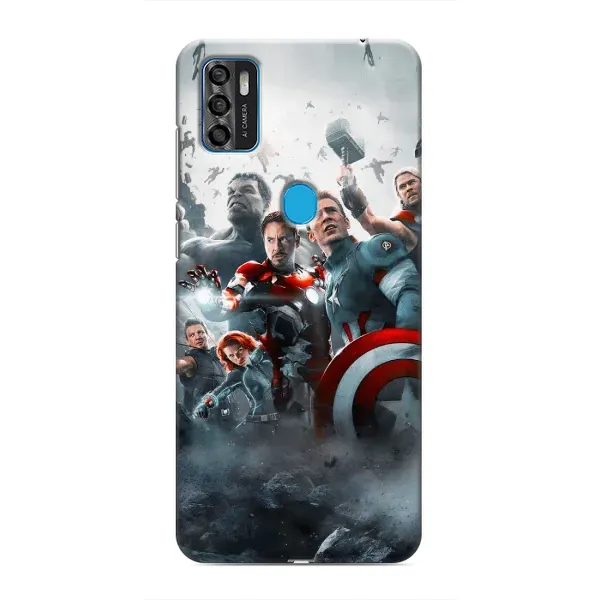 Чехол с рисунком «Команда марвел» для ZTE Blade A7s 2020
