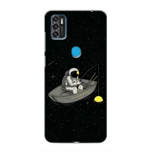 Силіконовый Чохол з принтом "Космонавти" на ZTE Blade A7s 2020 (Космонавт на рибалці)