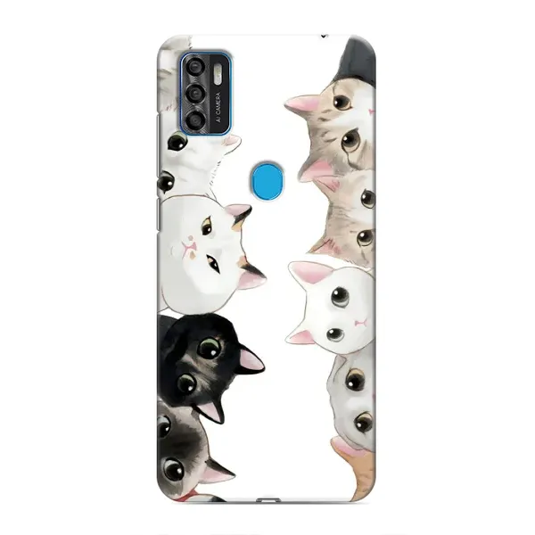 Чехол с рисунком «Коты» для ZTE Blade A7s 2020