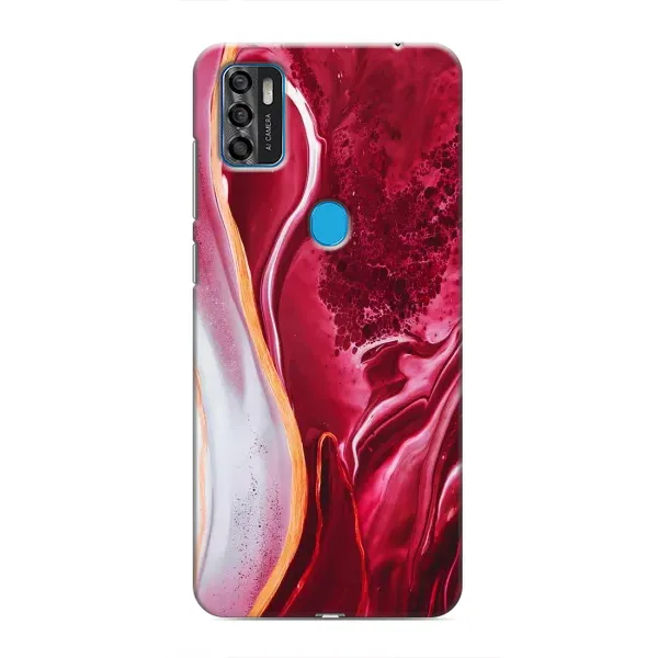 Чехол с рисунком «Красный мрамор» для ZTE Blade A7s 2020 Чехол с рисунком «Красный мрамор» для ZTE Blade A7s 2020