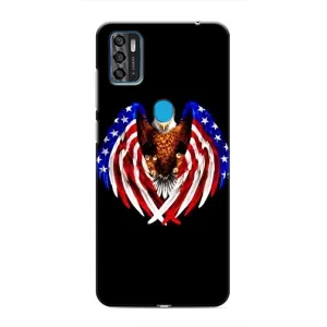 Чохол Прапор USA для ZTE Blade A7s 2020 (Крила США)