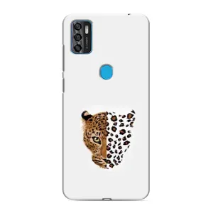 Чохол з леопардовим принтом на ZTE Blade A7s 2020 (Леопард на білому)