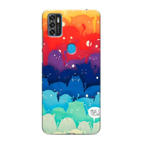 Чехол с рисунком «Mew» для ZTE Blade A7s 2020