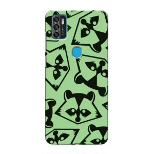 Силиконовый Чехол с Енотами на ZTE Blade A7s 2020 (Мордочки Енота)