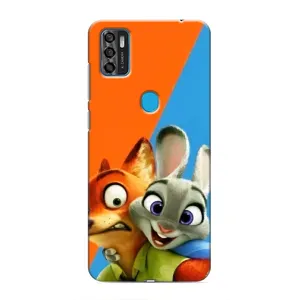 Чехлы ЗВЕРОПОЛИС для ZTE Blade A7s 2020 (Ник и Хопс)