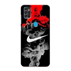 Силиконовый Чехол на ZTE Blade A7s 2020 с картинкой Nike (Nike дым)