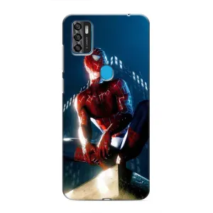 Чехол Супергерой Человека Паука на ZTE Blade A7s 2020 (Паук на доме)