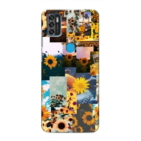 Чехол с рисунком «Подсолнуховый дизайн» для ZTE Blade A7s 2020 Чехол с рисунком «Подсолнуховый дизайн» для ZTE Blade A7s 2020