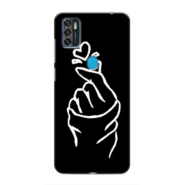 Чохол з малюнком «Сердечко на чорному» для ZTE Blade A7s 2020 Чохол з малюнком «Сердечко на чорному» для ZTE Blade A7s 2020