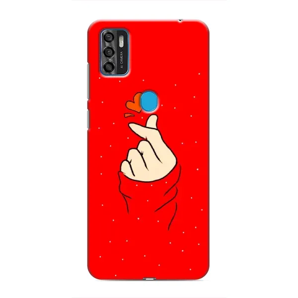 Чохол з малюнком «Сердечко на червоному» для ZTE Blade A7s 2020 Чохол з малюнком «Сердечко на червоному» для ZTE Blade A7s 2020