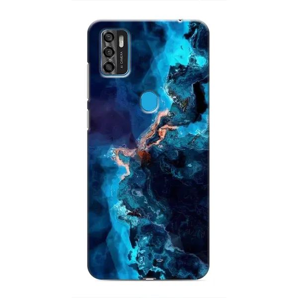 Чехол с рисунком «Синий мрамор» для ZTE Blade A7s 2020 Чехол с рисунком «Синий мрамор» для ZTE Blade A7s 2020