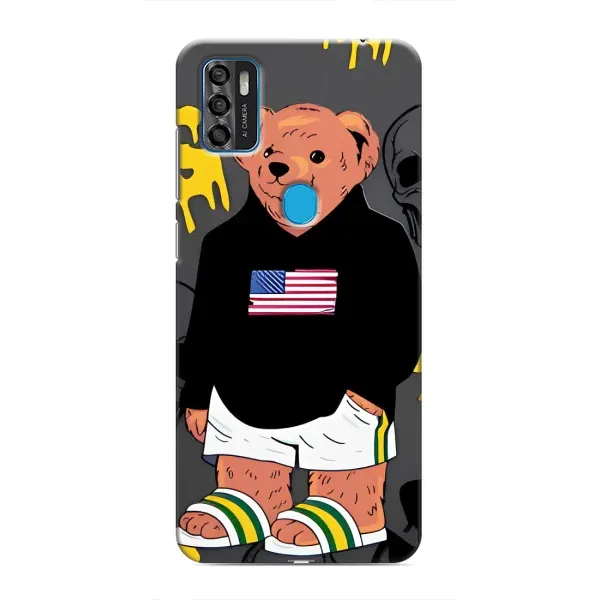 Чехол с рисунком «Teddy USA» для ZTE Blade A7s 2020
