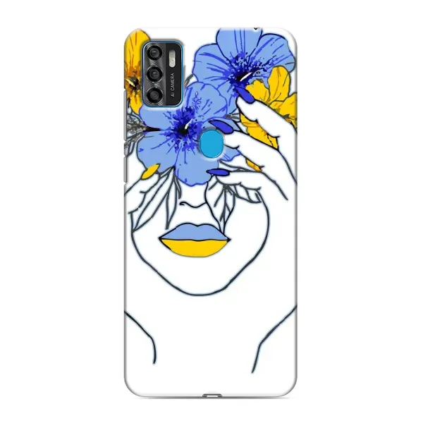 Чехол с рисунком «Украинка на всю голову» для ZTE Blade A7s 2020 Чехол с рисунком «Украинка на всю голову» для ZTE Blade A7s 2020