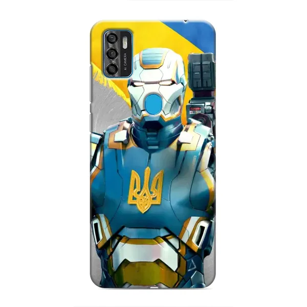 Чехол с рисунком «Украинский робокоп» для ZTE Blade A7s 2020 Чехол с рисунком «Украинский робокоп» для ZTE Blade A7s 2020