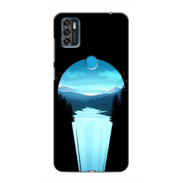 Чехол с рисунком «Синий Водопад» для ZTE Blade A7s 2020