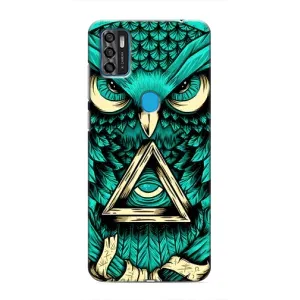 Чохли з принтом СОВИ для ZTE Blade A7s 2020 (Зелена сова)