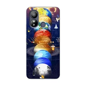 Чехол (ТПУ) с планетами на ZTE Blade L220 (Арт планети)