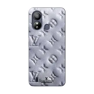 Текстурный Чехол Louis Vuitton для ЗТЕ Блейд Л220 (Белый ЛВ)