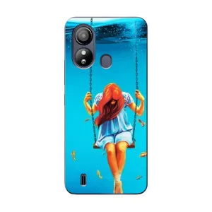 Чехол Стильные девушки на ZTE Blade L220 (Девушка на качели)