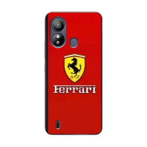 Силіконовий бампер з картинкою машини на ZTE Blade L220 (Ferrari Logo)