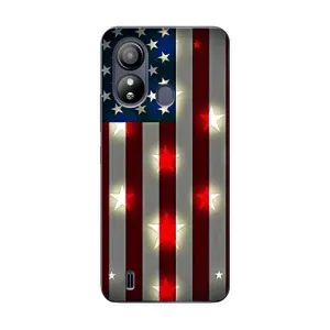 Чехол Флаг USA для ZTE Blade L220 (Флаг США 2)