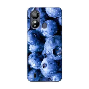 Чехол с изображением вкусной еды для ZTE Blade L220 (Голубика)