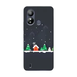 Силіконовий бампер на різдво для ZTE Blade L220 (Місто зимове)