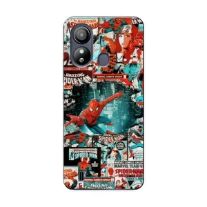 Чехол Супергерой Человека Паука на ZTE Blade L220 (Комиксы Человек Паук)