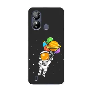 Силиконовый Чехол с принтом "Космонавты" на ZTE Blade L220 (Космонавт с шариками)
