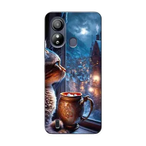 Чехлы на Новый Год ZTE Blade L220 (Кот новогодний)
