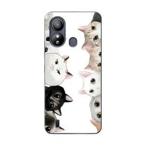 Силиконовый чехол с котиком для ZTE Blade L220 (Коты)