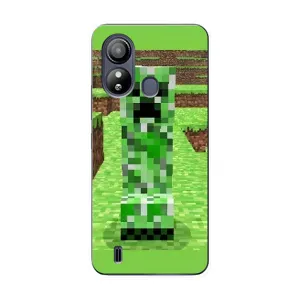 Чехлы для ZTE Blade L220 (Персонажи Майн Крафт) (Крипер 2)
