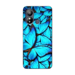 Силиконовый бампер с картинкой животных для ZTE Blade L220 (Крылья бабочек)