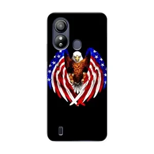 Чехол Флаг USA для ZTE Blade L220 (Крылья США)
