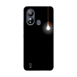Чехол с картинками на черном фоне для ZTE Blade L220 (Лампочка)