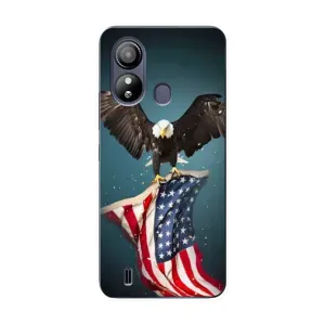 Чехол Флаг USA для ZTE Blade L220 (Орел и флаг)