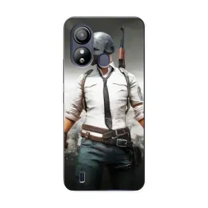 Силиконовый чехол с картинкой "Герой Pubg" на ZTE Blade L220 (Пабг)