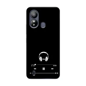 Чехол с картинками на черном фоне для ZTE Blade L220 (Плеер)